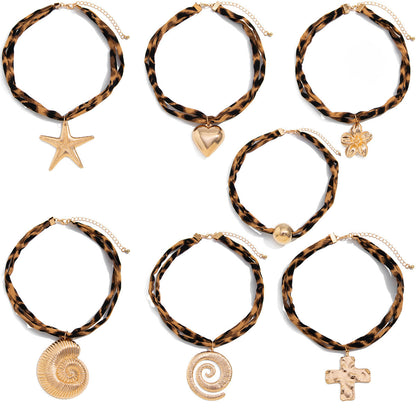 Ocean-Inspired Shell Starfish Pendant Necklace Stylish Casual Jewelry