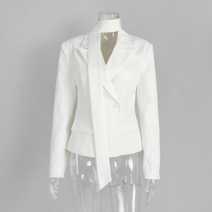 Women’s Tailored Blazer Elegant Casual Jacket
