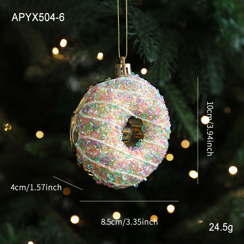 Sparkly Cartoon Charm Christmas Hanging Ornament