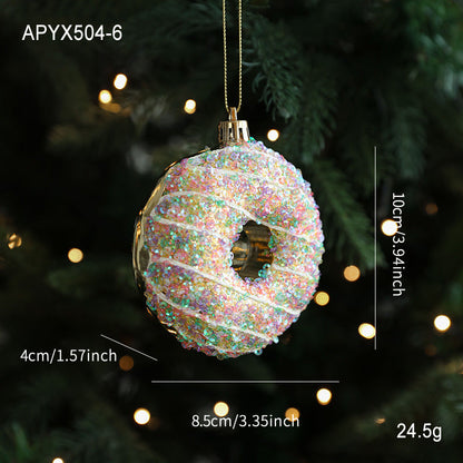 Sparkly Cartoon Charm Christmas Hanging Ornament