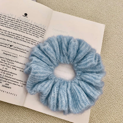 High-Quality Alpaca Wool Soft Hair Ties Oversized Hair Accessories