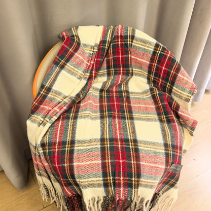 Winter Warm Shawl Christmas Theme Knit Scarf
