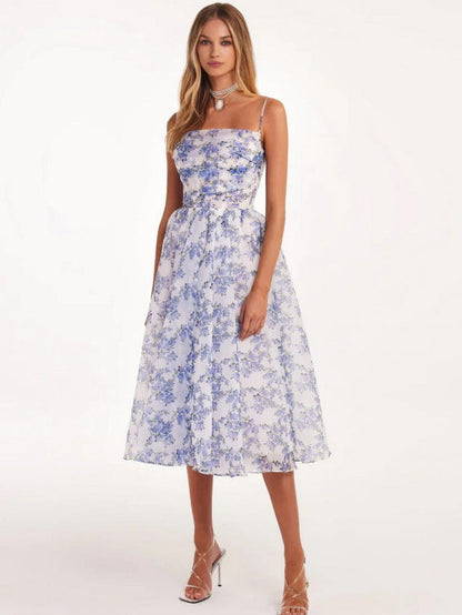 Chic Off-Shoulder Dress With 3D Floral Design