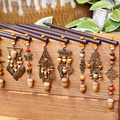 Vintage Leaf Hairpin Handmade Alloy Hair Accessories