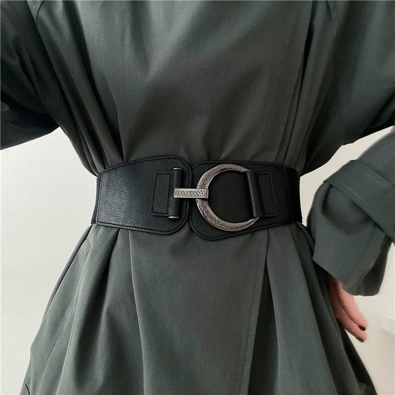 Vintage Stretchy VersatileÂ Wide Waist Belt