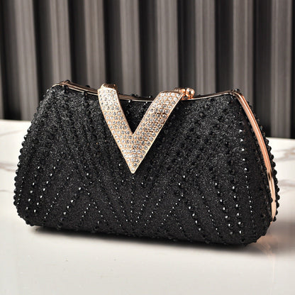 Rhinestone Evening Clutch Luxury Party Bag