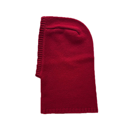 100% Pure Wool Knit Balaclava Hat with Scarf