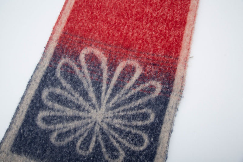 Winter Flower Print Long Shawl Warm Scarf