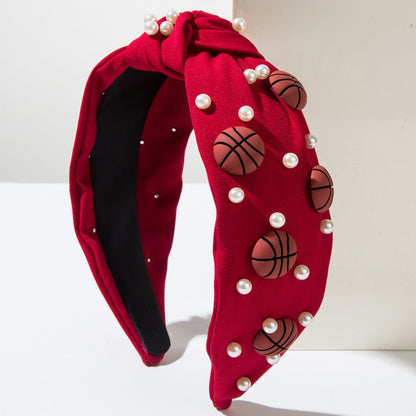 Sporty Pearl Headband Casual Hair Accessory