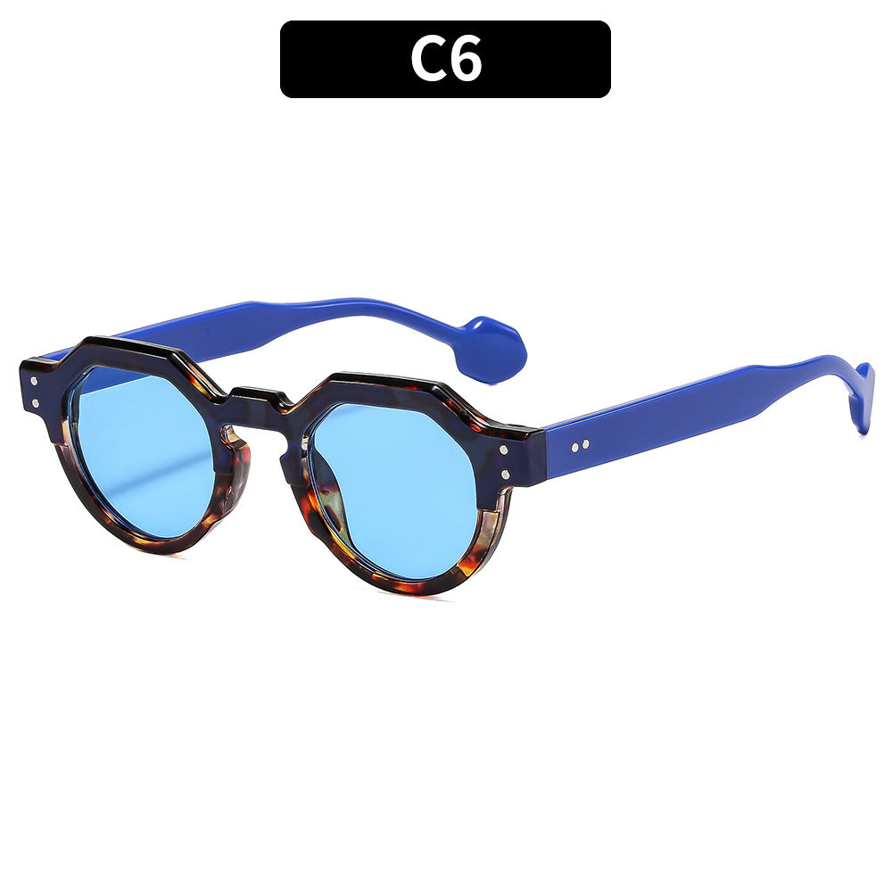 Casual Polygon Sunglasses Fashionable Unisex UV400 Protection