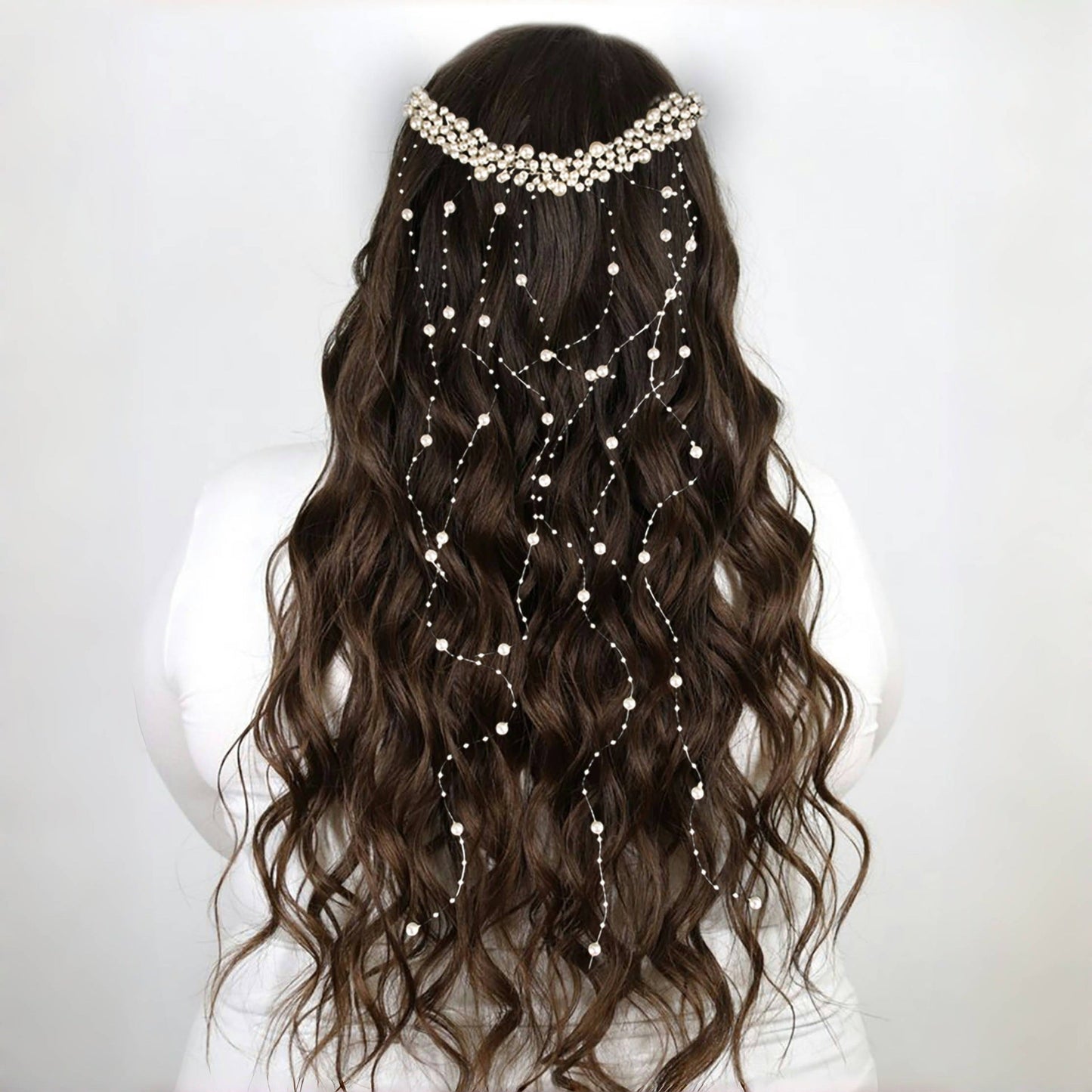Handmade Pearl Tassel Hair Comb Wedding Accessories