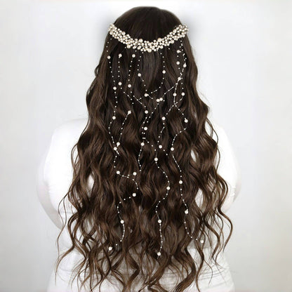 Handmade Pearl Tassel Hair Comb Wedding Accessories