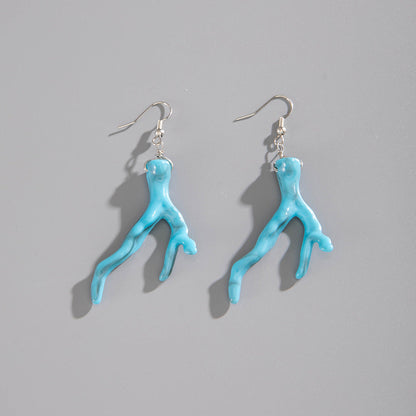 Bohemian Resin Starfish Earrings Ocean-Inspired Jewelry