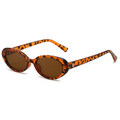 Retro Oval Frame Sunglasses Stylish UV400 Protection