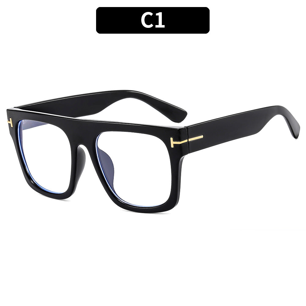 Trendy Large Frame Anti-Blue Light Glasses for Men and Women