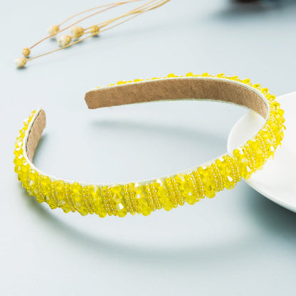 Handmade Woven Beaded Headband Stylish Casual Hair Accessory