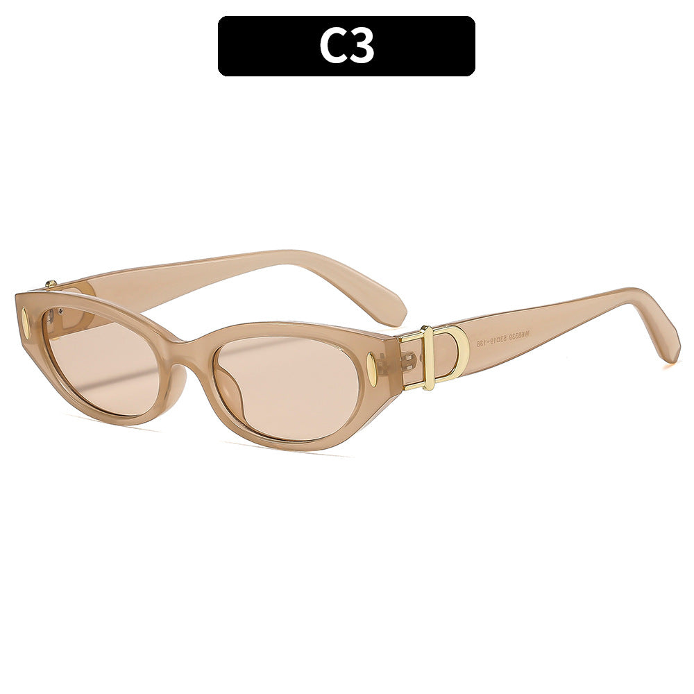 Trendy Retro Cat Eye Sunglasses UV400 Protection