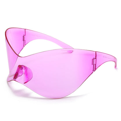Trendy Y2K Frameless Sunglasses Unisex UV400 Protection