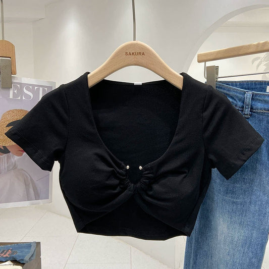 Vesty - Slim Fit Cropped T-Shirt
