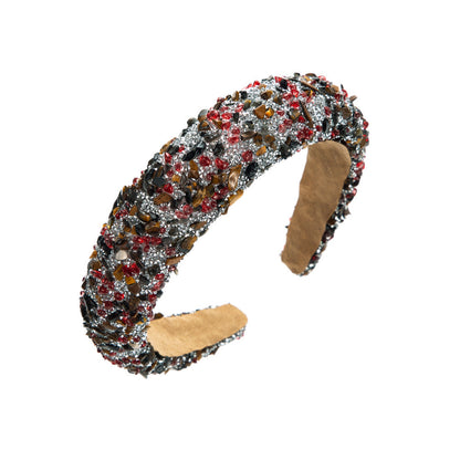 Baroque Colorful Gemstone Headband Trendy Fashion Accessory
