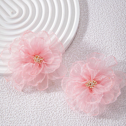 Floral Tassel Drop Earrings Elegant Gift For Women