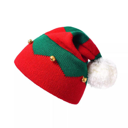 Winter Cable Knit Christmas Beanie Hat With Pom