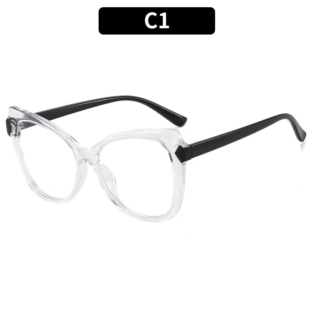 Cat-Eye Blue Light Blocking Glasses TR90 Colorful Frame Fashionable Eyewear