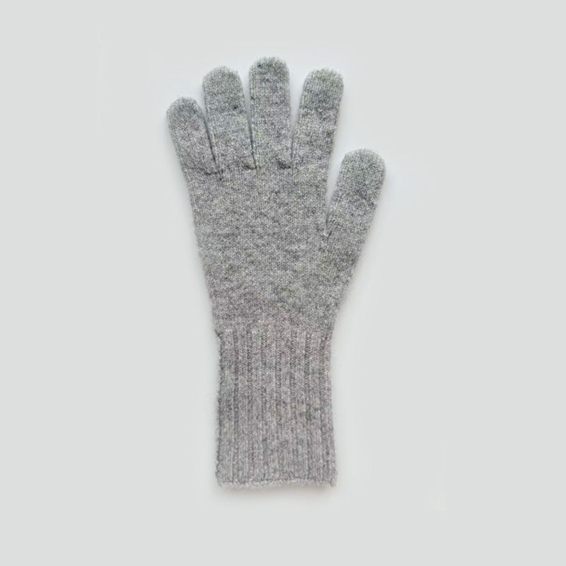 100% Pure Wool Touchscreen Fingerless Gloves for Women