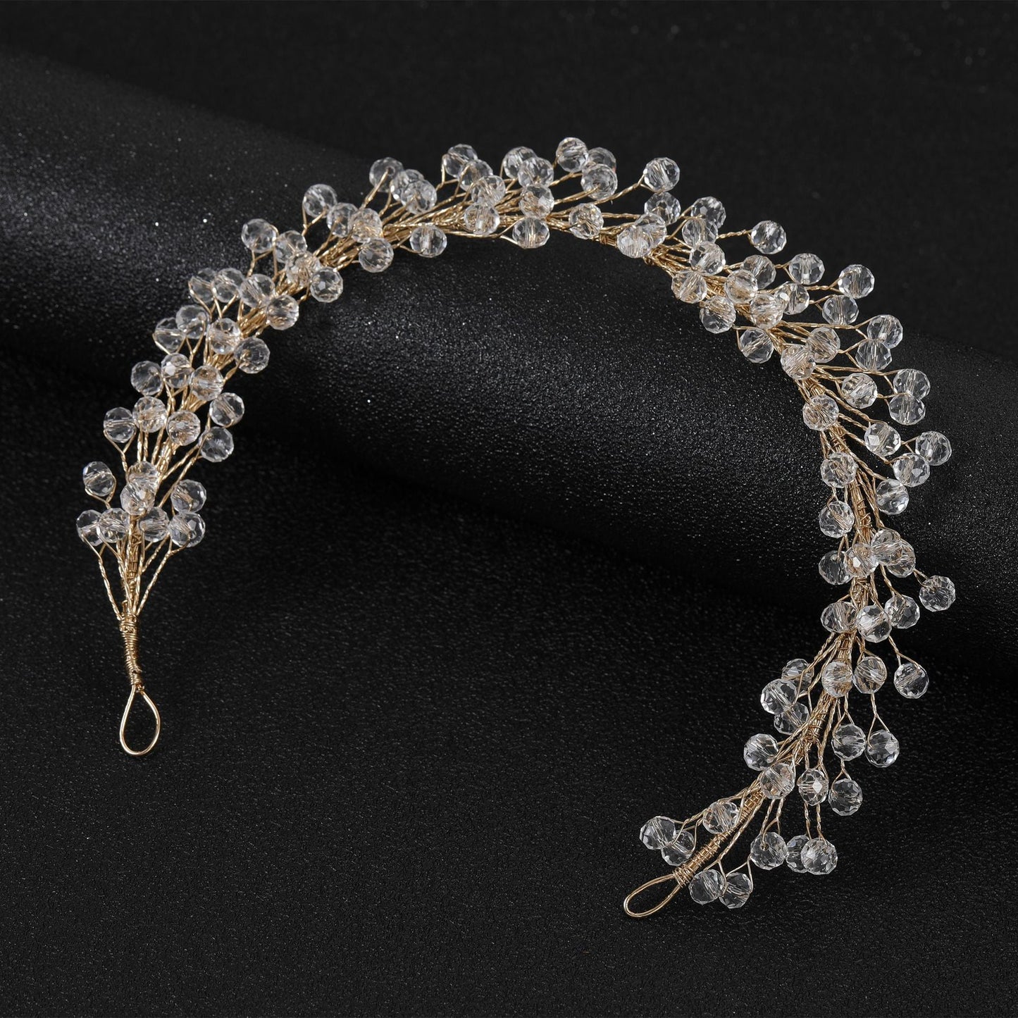 Crystal Pearl Headband Hair Accessory for Weddings