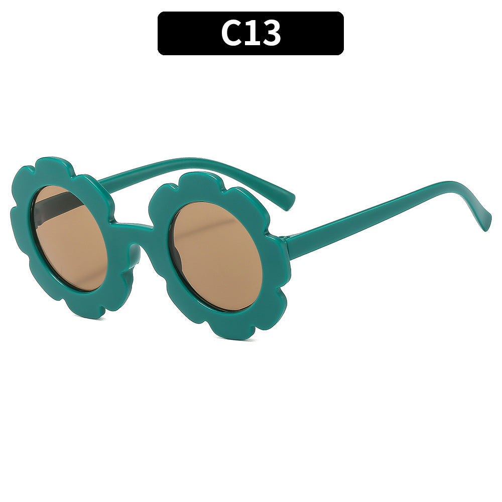 Colorful Children’s Classic Sunflower Sunglasses Cute UV Protection