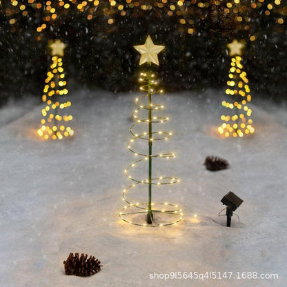 Solar Christmas Tree Outdoor Courtyard Led Lights
