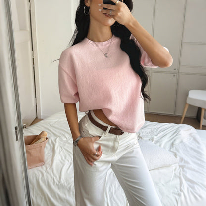 Casual Solid Color Women's Long Sleeve Sweater