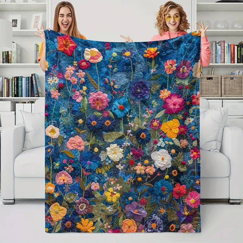 Flannel Air Conditioner Blanket Blanket Digital Printing Double-Sided Fleece Blanket
