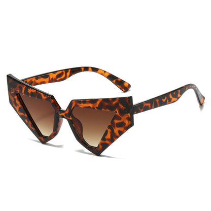 Trendy Geometric Sunglasses UV400 Gray Lenses