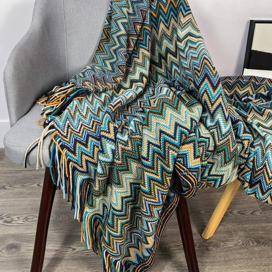 Bohemia Sofa Blanket Cover Blanket Summer Knitted Blanket Air Conditioning Blanket