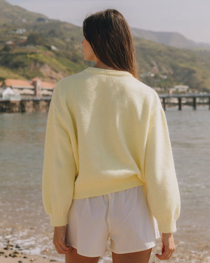 Solid Color Round Neck Loose Cardigan