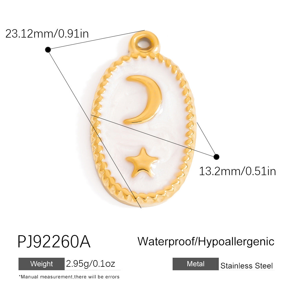 DIY Stainless Steel Shell Pendant Jewelry Trendy Fashion Necklace Bracelet Earrings