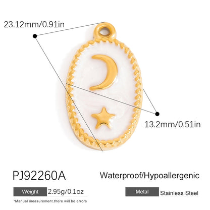 DIY Stainless Steel Shell Pendant Jewelry Trendy Fashion Necklace Bracelet Earrings