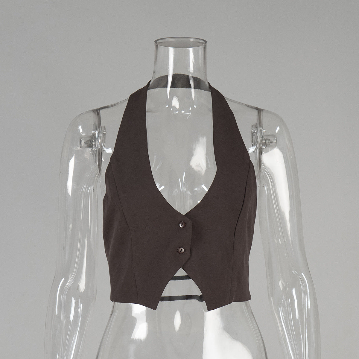 Backless V-Neck Crop Tank Top Sexy Summer Style