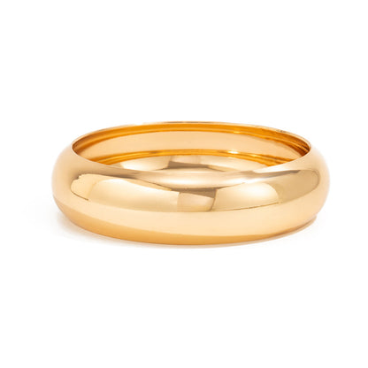 Fashionable Metal Arc Bangle Minimalist Geometric Jewelry for Women