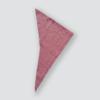 Solid Color Knitted Wool Blend Triangle Scarf for Women