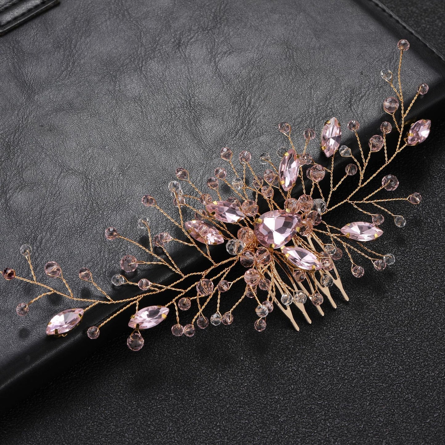Bridal Wedding Hair Accessories Handmade Rhinestone Hair Comb