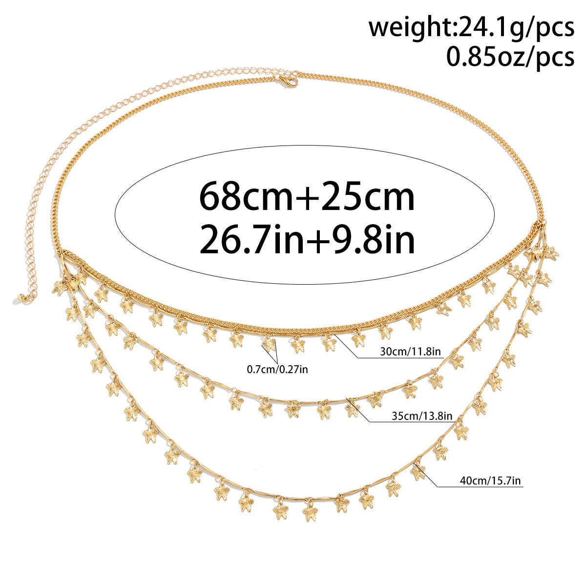 Sexy Star Peral Butterfly Chain