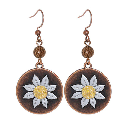 Vintage Bohemian Tassel Earrings with Hollow Design