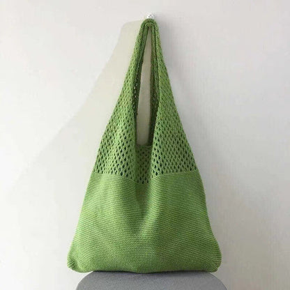 Trendy Woven Tote Bag Casual Chic Handbag