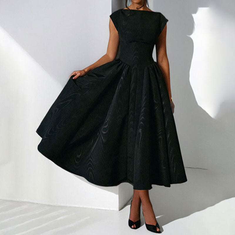 Elegance Backless Midi Dress Casual Slim Fit
