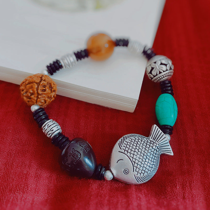 Handmade Multi-Treasure Bracelet Bracelet Creative Braid Bracelet Bodhi Diamond Turquoise Hand String Lovers Gift