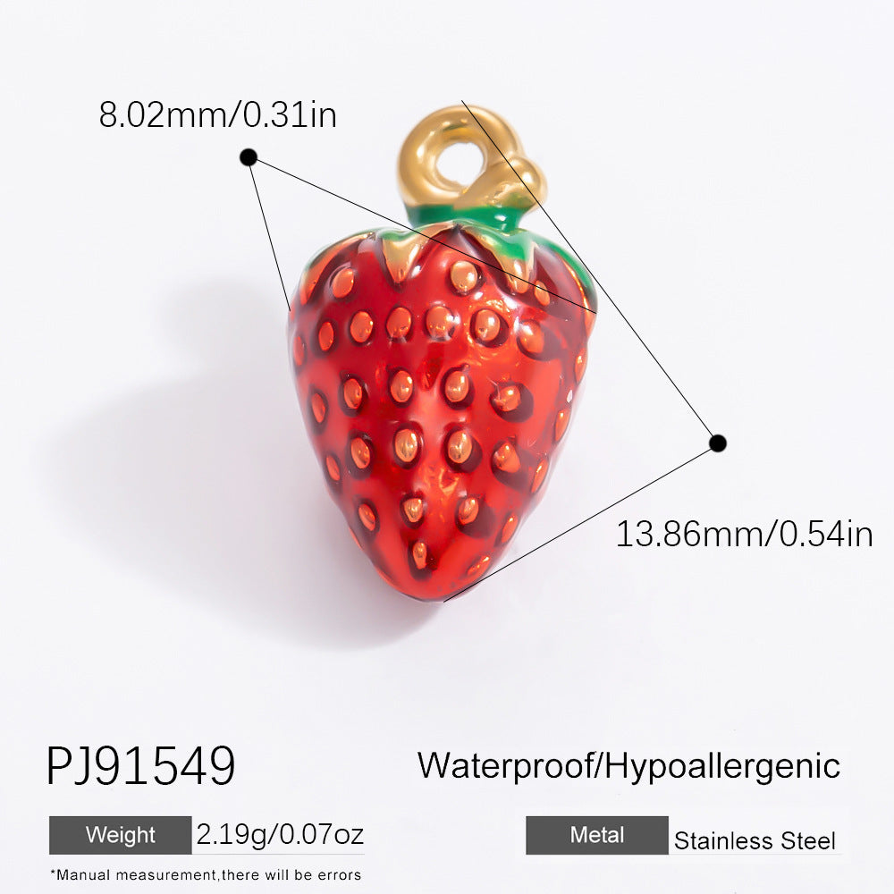 Mini Fruit Cartoon DIY Jewelry Accessories Handmade Necklace Bracelet