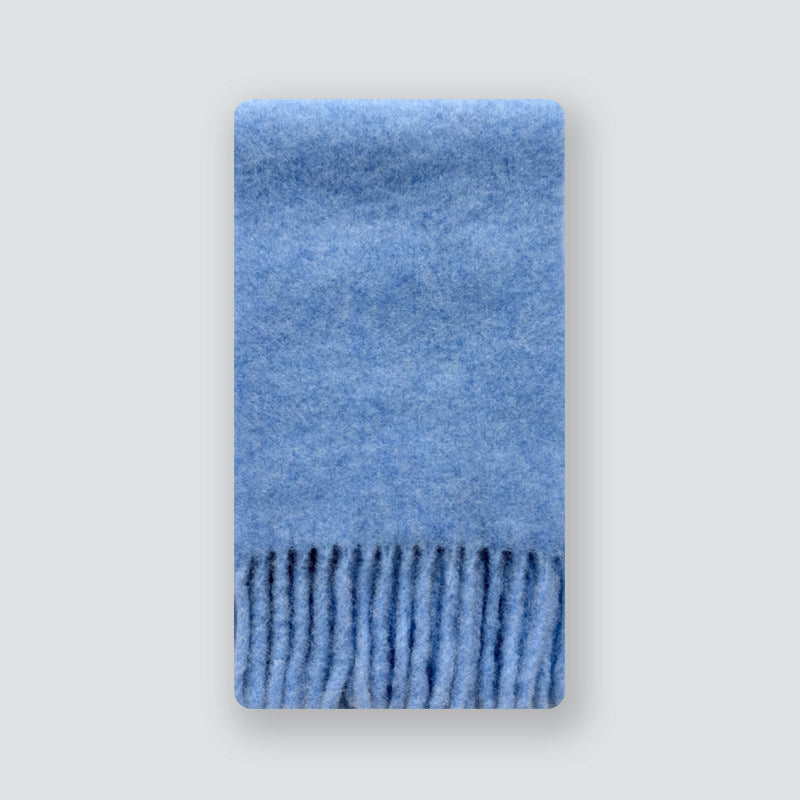 Alpaca Blend Scarf with Fringe - Elegant All-Season Accessory