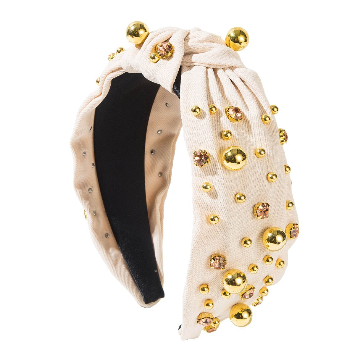 Stylish Pearl Beaded Headband Vintage All-Season Hair Accessory